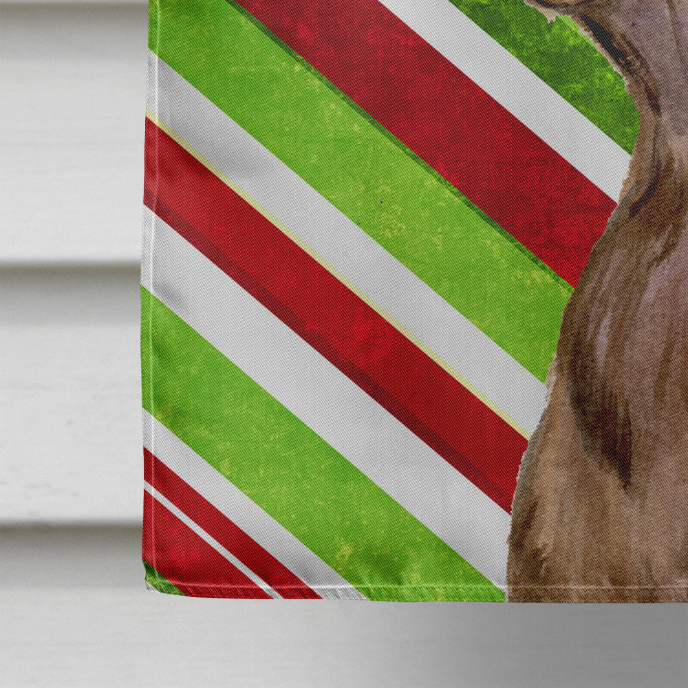 Field Spaniel Candy Cane Holiday Christmas House Flag 28x40 Porch Sleeve Pole Decorative Outside Yard Banner Artwork Wall Hanging, Polyester