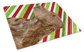 Field Spaniel Candy Cane Holiday Christmas Cutting Board Tempered Glass Kitchen Cutting Surface, Heat Resistant Chopping, Non-Slip Feet, Food Prep & Serving