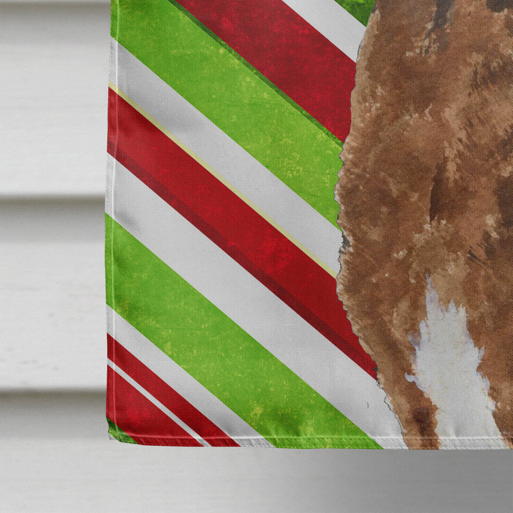 Chesapeake Bay Retriever Candy Cane Holiday Christmas House Flag 28x40 Porch Sleeve Pole Decorative Outside Yard Banner Artwork Wall Hanging, Polyester