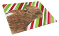 Chesapeake Bay Retriever Candy Cane Holiday Christmas Cutting Board Tempered Glass Kitchen Cutting Surface, Heat Resistant Chopping, Non-Slip Feet, Food Prep & Serving