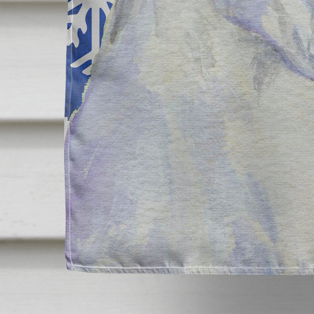 Boxer Winter Snowflakes Holiday House Flag 28x40 Porch Sleeve Pole Decorative Outside Yard Banner Artwork Wall Hanging, Polyester