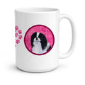 Pink Japanese Chin Ceramic Coffee Mug 15 oz Decorative Large C Handle Mug Cup for Tea, Cocoa Hot Chocolate