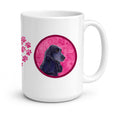Pink Cocker Spaniel Ceramic Coffee Mug 15 oz Decorative Large C Handle Mug Cup for Tea, Cocoa Hot Chocolate