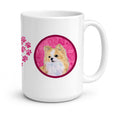 Pink Longhaired Chihuahua Ceramic Coffee Mug 15 oz Decorative Large C Handle Mug Cup for Tea, Cocoa Hot Chocolate