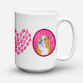 Pink English Bulldog Ceramic Coffee Mug 15 oz Decorative Large C Handle Mug Cup for Tea, Cocoa Hot Chocolate