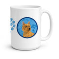 Blue Norwich Terrier Ceramic Coffee Mug 15 oz Decorative Large C Handle Mug Cup for Tea, Cocoa Hot Chocolate