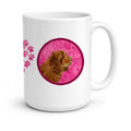 Pink Sussex Spaniel Ceramic Coffee Mug 15 oz Decorative Large C Handle Mug Cup for Tea, Cocoa Hot Chocolate