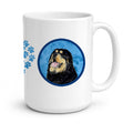 Blue Tibetan Mastiff Ceramic Coffee Mug 15 oz Decorative Large C Handle Mug Cup for Tea, Cocoa Hot Chocolate