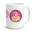 Pink Buff Cocker Spaniel Ceramic Coffee Mug 15 oz Decorative Large C Handle Mug Cup for Tea, Cocoa Hot Chocolate