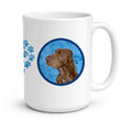 Blue Field Spaniel Ceramic Coffee Mug 15 oz Decorative Large C Handle Mug Cup for Tea, Cocoa Hot Chocolate