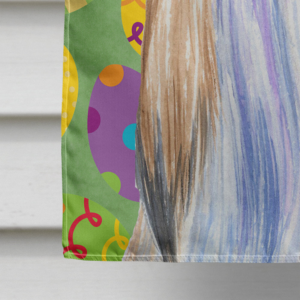 Shih Tzu Easter Eggtravaganza House Flag 28x40 Porch Sleeve Pole Decorative Outside Yard Banner Artwork Wall Hanging, Polyester