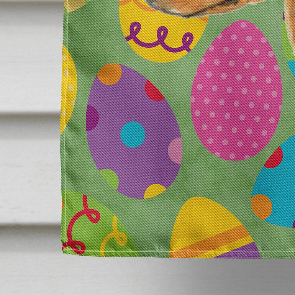 Min Pin Easter Eggtravaganza House Flag 28x40 Porch Sleeve Pole Decorative Outside Yard Banner Artwork Wall Hanging, Polyester