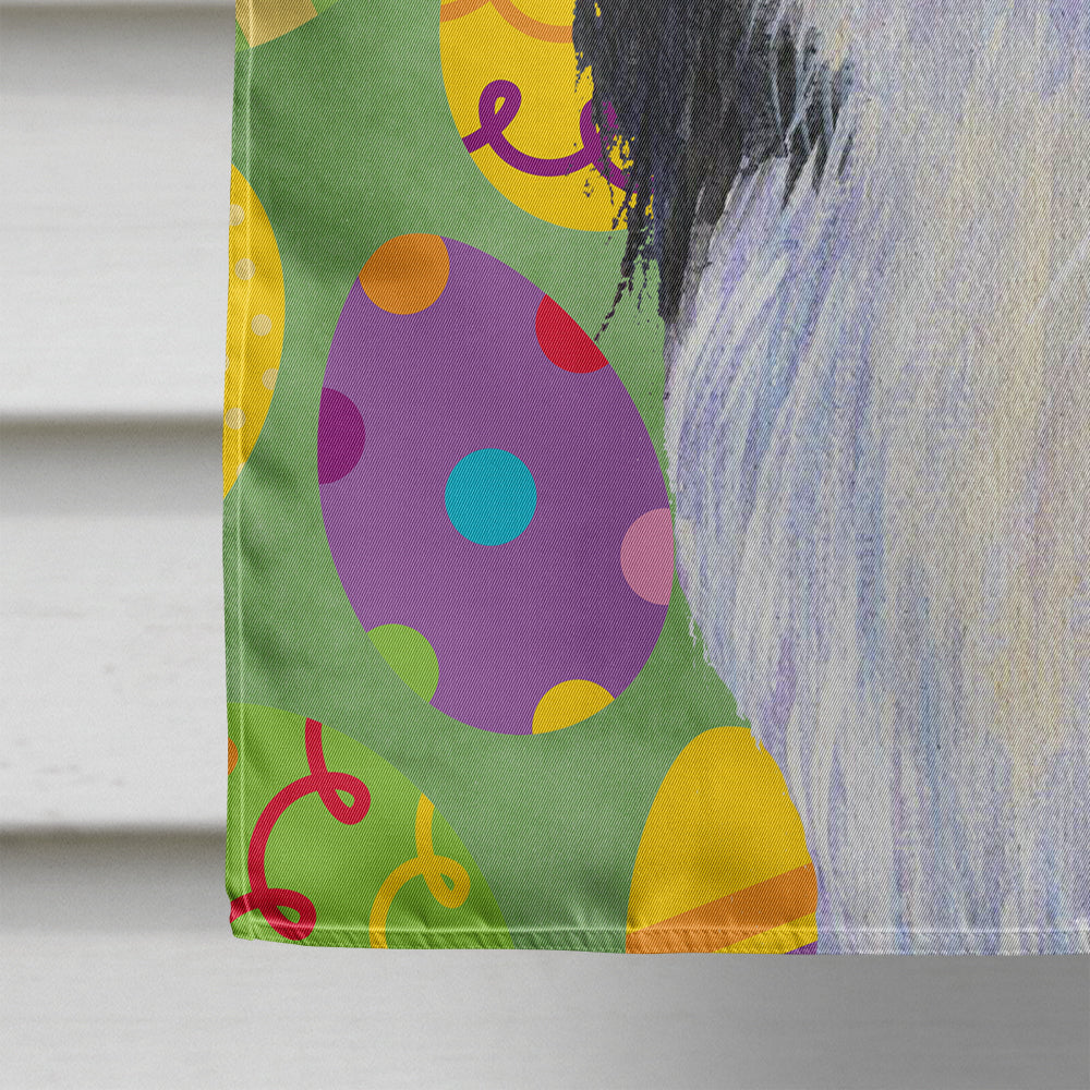 Japanese Chin Easter Eggtravaganza House Flag 28x40 Porch Sleeve Pole Decorative Outside Yard Banner Artwork Wall Hanging, Polyester