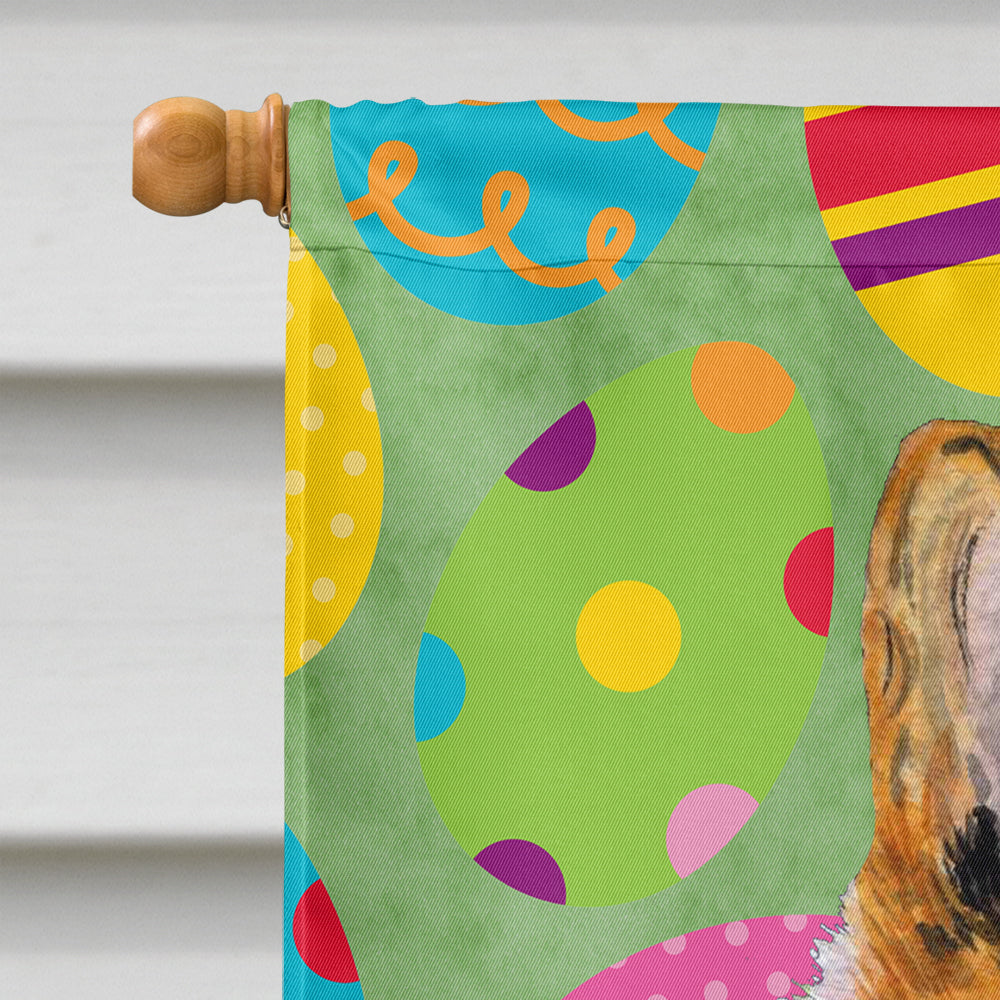 Collie Smooth Easter Eggtravaganza House Flag 28x40 Porch Sleeve Pole Decorative Outside Yard Banner Artwork Wall Hanging, Polyester