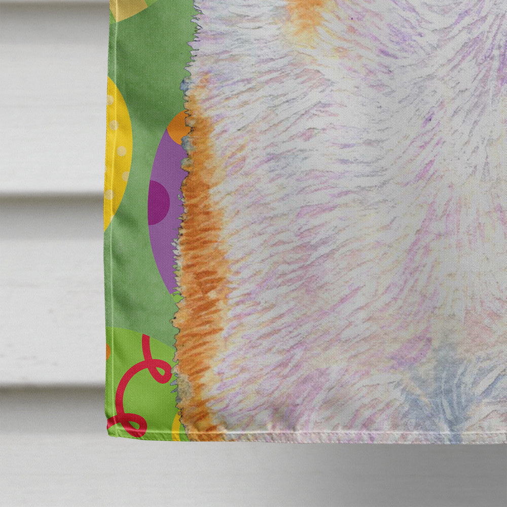 Collie Smooth Easter Eggtravaganza House Flag 28x40 Porch Sleeve Pole Decorative Outside Yard Banner Artwork Wall Hanging, Polyester