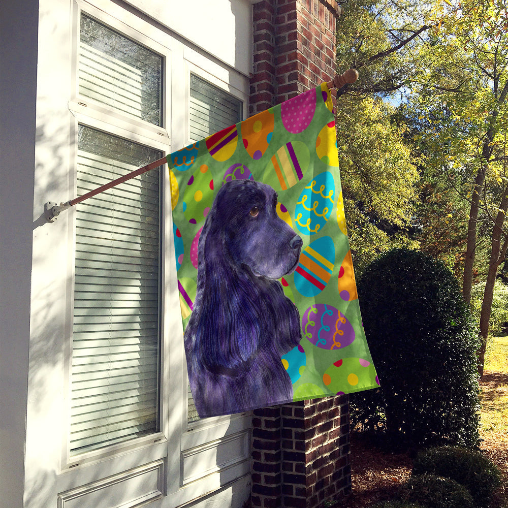Cocker Spaniel Easter Eggtravaganza House Flag 28x40 Porch Sleeve Pole Decorative Outside Yard Banner Artwork Wall Hanging, Polyester