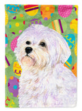 Maltese Easter Eggtravaganza House Flag 28x40 Porch Sleeve Pole Decorative Outside Yard Banner Artwork Wall Hanging, Polyester
