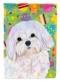 Maltese Easter Eggtravaganza House Flag 28x40 Porch Sleeve Pole Decorative Outside Yard Banner Artwork Wall Hanging, Polyester