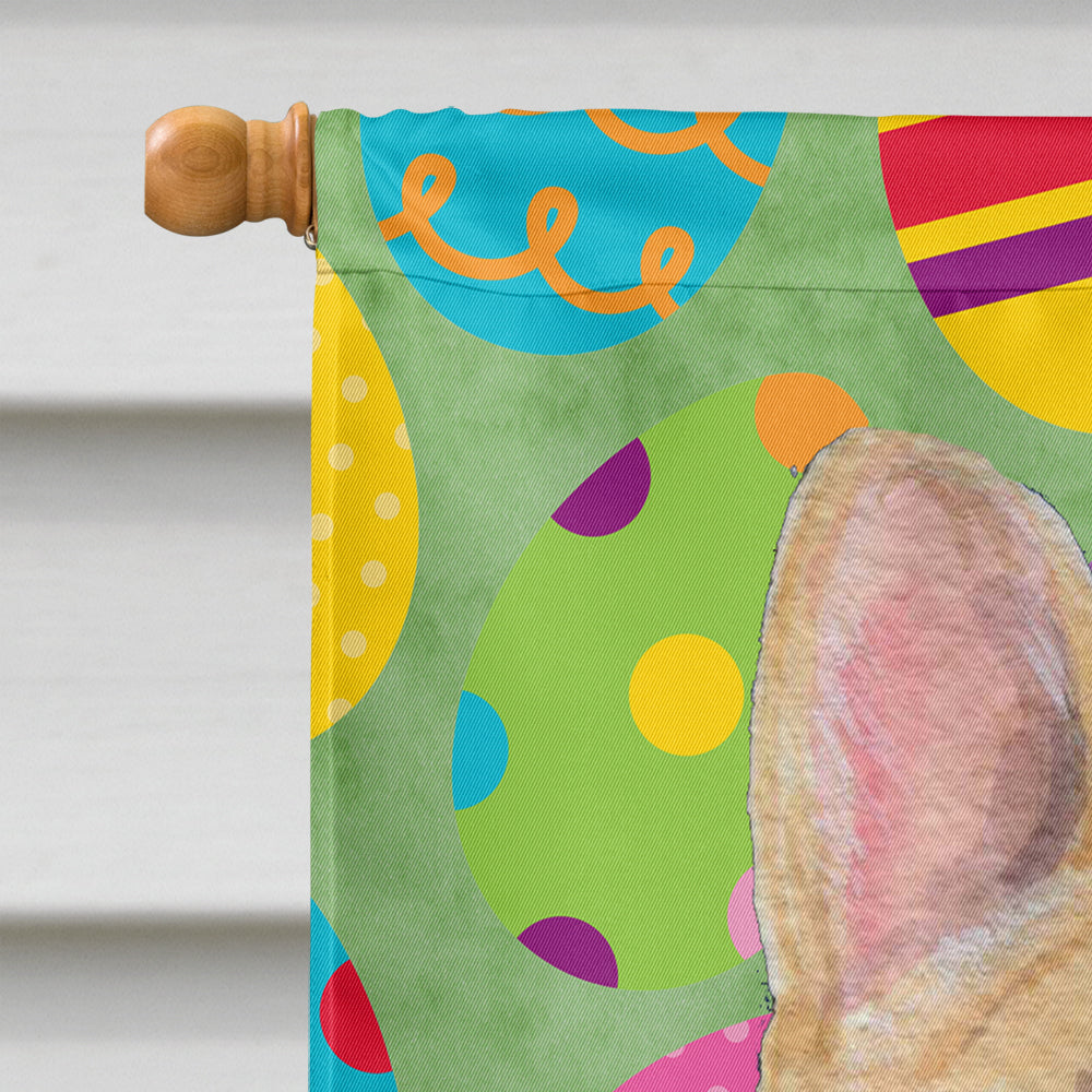 French Bulldog Easter Eggtravaganza House Flag 28x40 Porch Sleeve Pole Decorative Outside Yard Banner Artwork Wall Hanging, Polyester