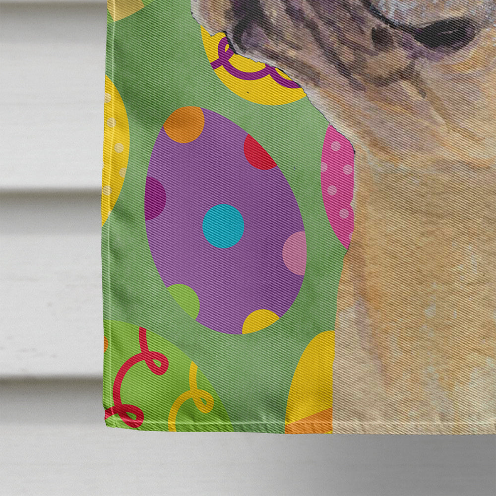 French Bulldog Easter Eggtravaganza House Flag 28x40 Porch Sleeve Pole Decorative Outside Yard Banner Artwork Wall Hanging, Polyester