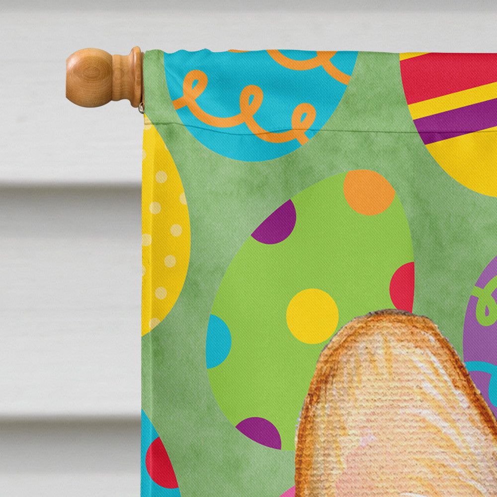 Corgi Easter Eggtravaganza House Flag 28x40 Porch Sleeve Pole Decorative Outside Yard Banner Artwork Wall Hanging, Polyester