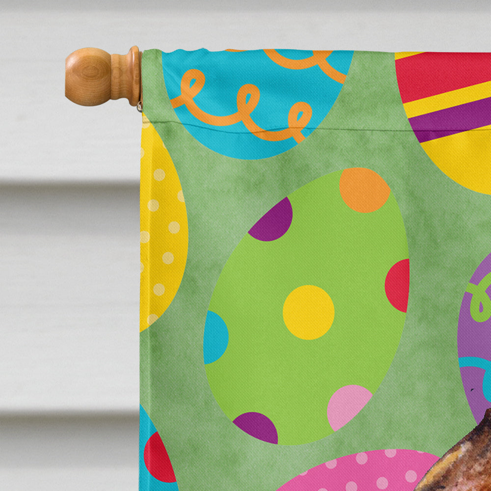 Brussels Griffon Easter Eggtravaganza House Flag 28x40 Porch Sleeve Pole Decorative Outside Yard Banner Artwork Wall Hanging, Polyester