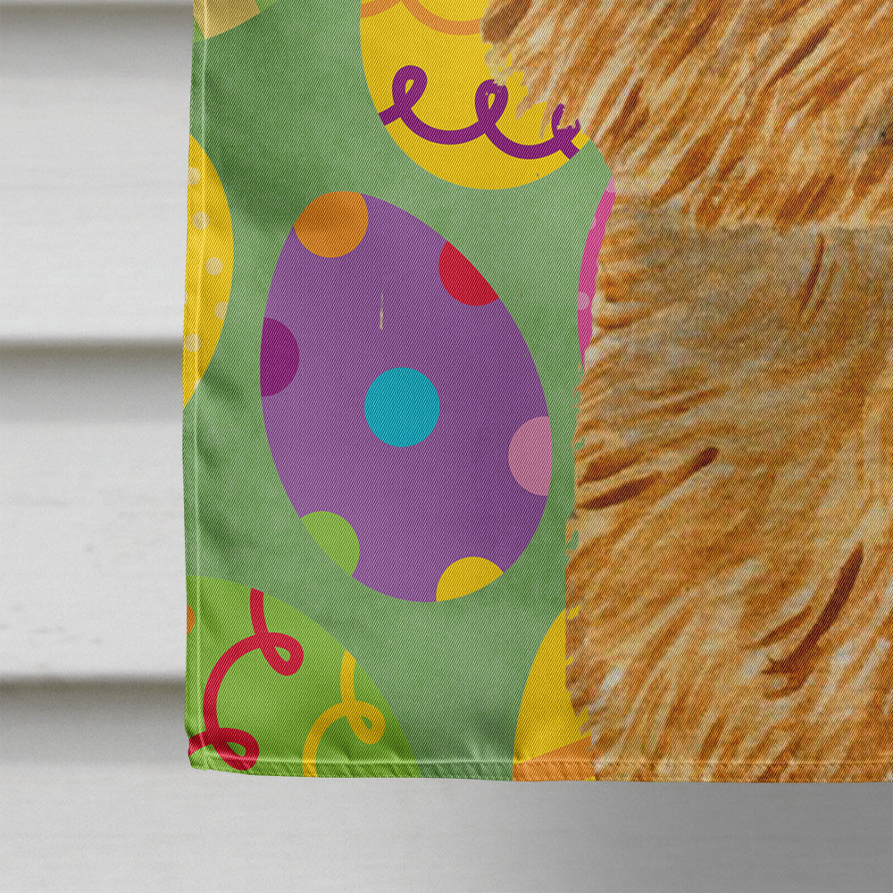 Norwich Terrier Easter Eggtravaganza House Flag 28x40 Porch Sleeve Pole Decorative Outside Yard Banner Artwork Wall Hanging, Polyester