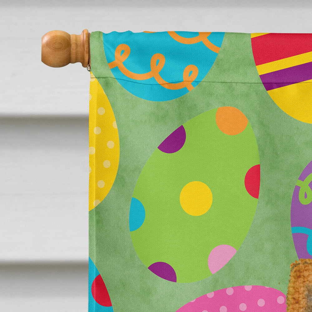Chow Chow Easter Eggtravaganza House Flag 28x40 Porch Sleeve Pole Decorative Outside Yard Banner Artwork Wall Hanging, Polyester