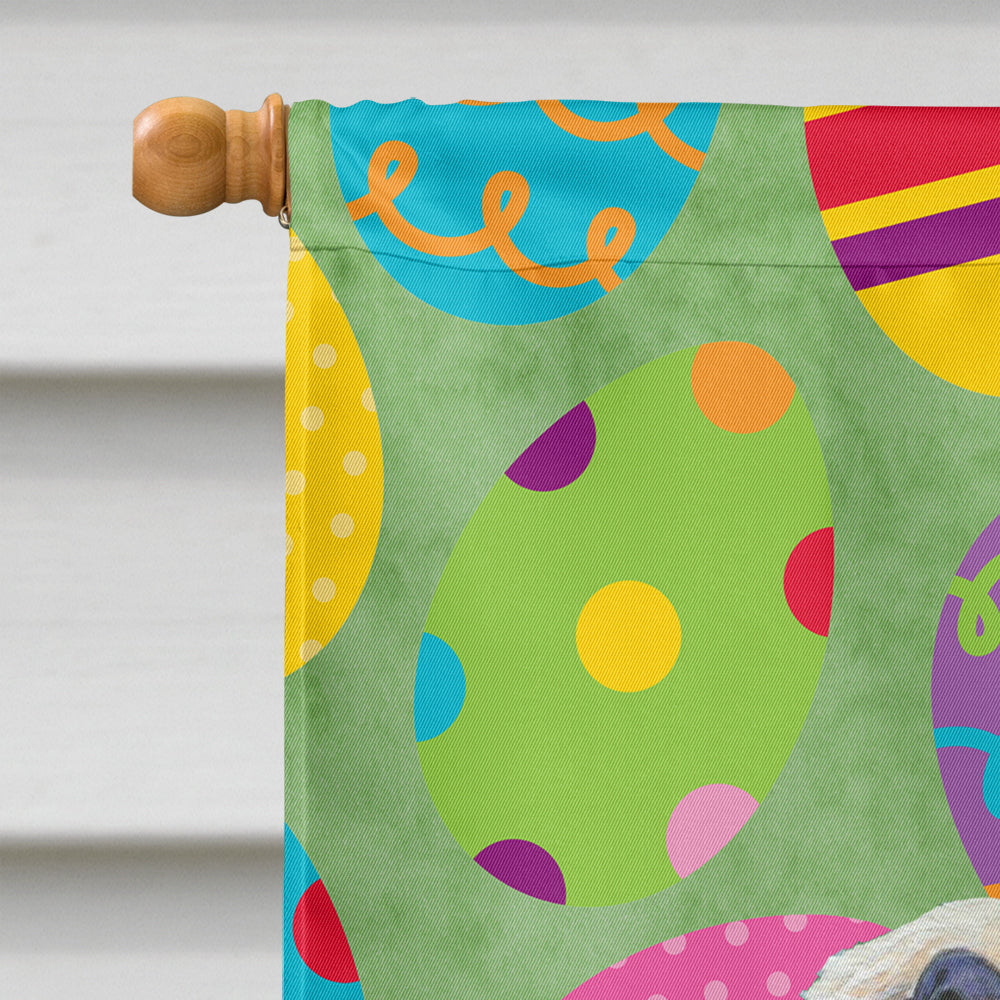 Dandie Dinmont Terrier Easter Eggtravaganza House Flag 28x40 Porch Sleeve Pole Decorative Outside Yard Banner Artwork Wall Hanging, Polyester