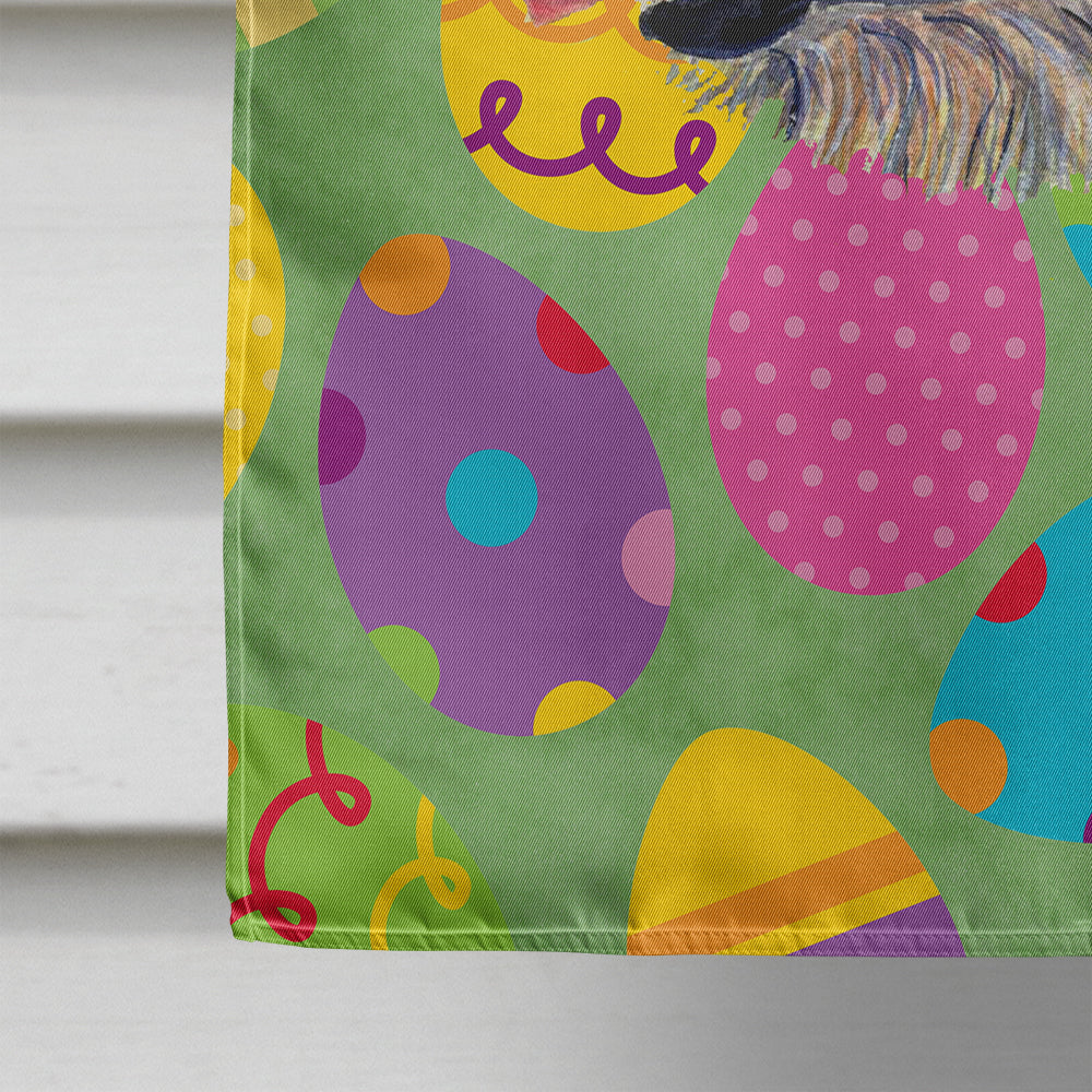 Irish Wolfhound Easter Eggtravaganza House Flag 28x40 Porch Sleeve Pole Decorative Outside Yard Banner Artwork Wall Hanging, Polyester