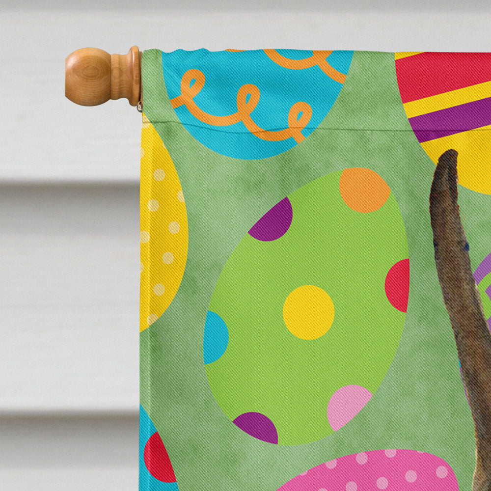 Boxer Easter Eggtravaganza House Flag 28x40 Porch Sleeve Pole Decorative Outside Yard Banner Artwork Wall Hanging, Polyester