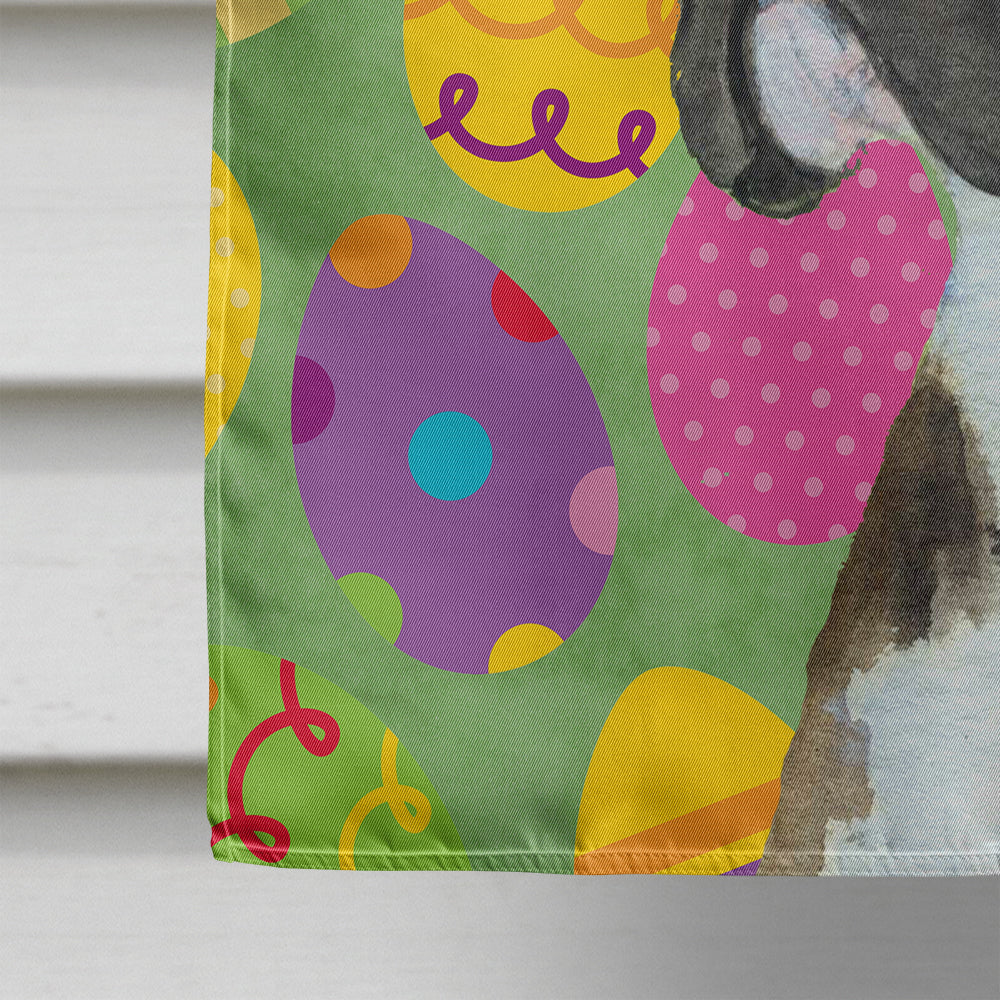 Boxer Easter Eggtravaganza House Flag 28x40 Porch Sleeve Pole Decorative Outside Yard Banner Artwork Wall Hanging, Polyester