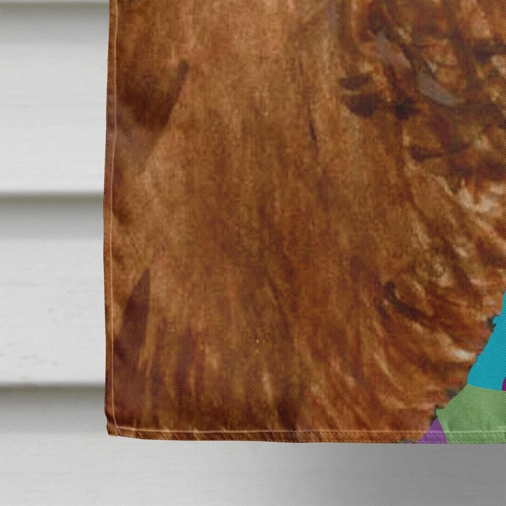 Sussex Spaniel Easter Eggtravaganza House Flag 28x40 Porch Sleeve Pole Decorative Outside Yard Banner Artwork Wall Hanging, Polyester