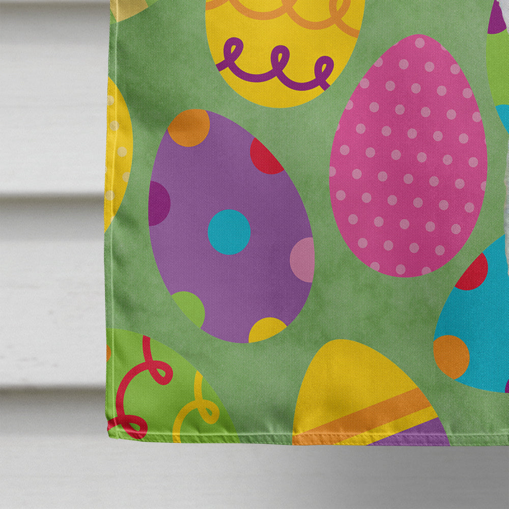 Basenji Easter Eggtravaganza House Flag 28x40 Porch Sleeve Pole Decorative Outside Yard Banner Artwork Wall Hanging, Polyester