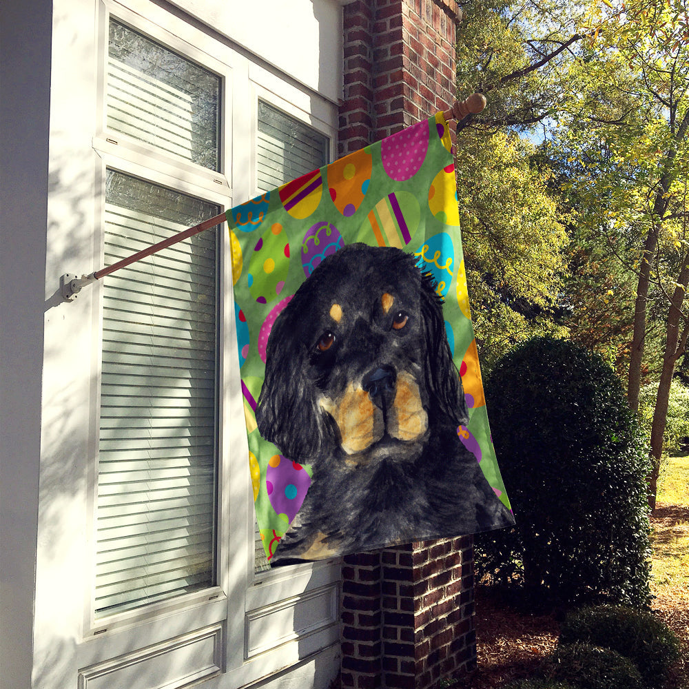 Gordon Setter Easter Eggtravaganza House Flag 28x40 Porch Sleeve Pole Decorative Outside Yard Banner Artwork Wall Hanging, Polyester