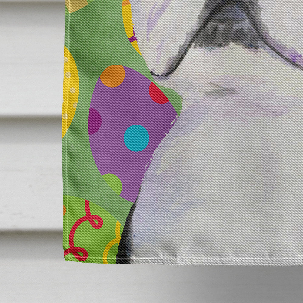 Boston Terrier Easter Eggtravaganza House Flag 28x40 Porch Sleeve Pole Decorative Outside Yard Banner Artwork Wall Hanging, Polyester