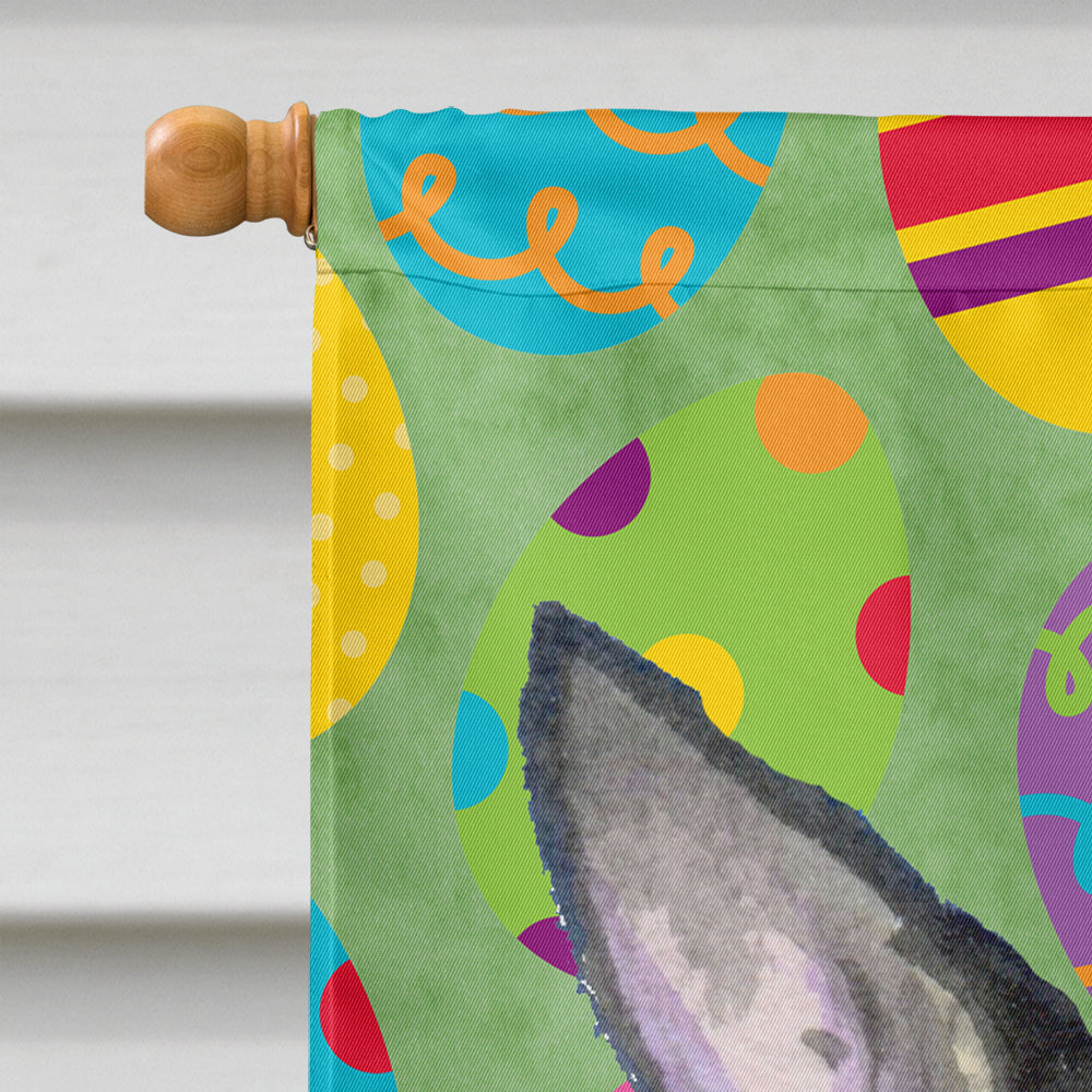 Chihuahua Easter Eggtravaganza House Flag 28x40 Porch Sleeve Pole Decorative Outside Yard Banner Artwork Wall Hanging, Polyester