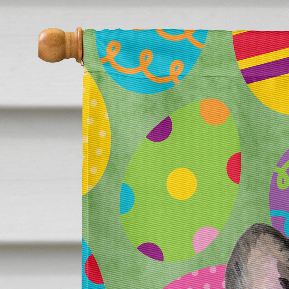 French Bulldog Easter Eggtravaganza House Flag 28x40 Porch Sleeve Pole Decorative Outside Yard Banner Artwork Wall Hanging, Polyester