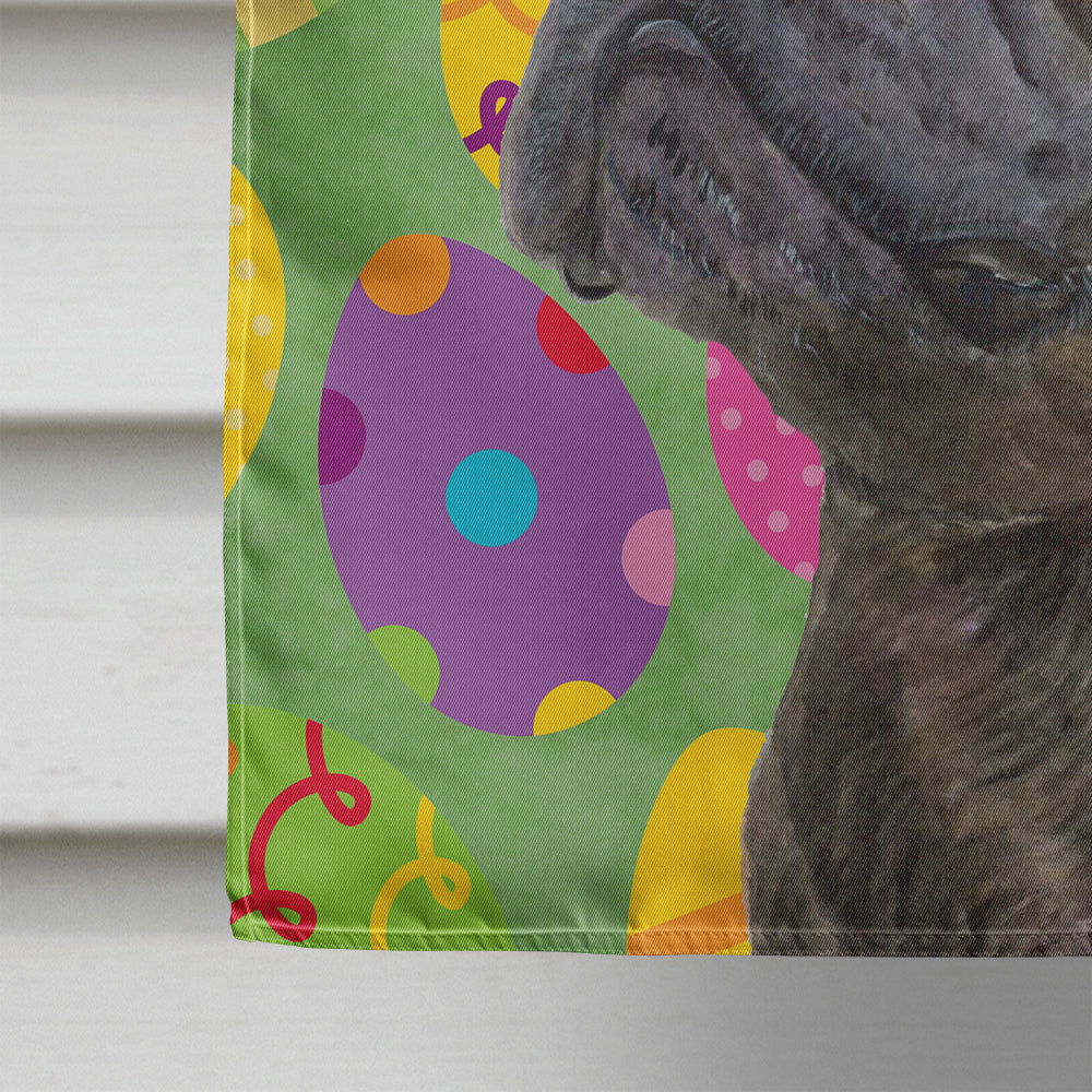 French Bulldog Easter Eggtravaganza House Flag 28x40 Porch Sleeve Pole Decorative Outside Yard Banner Artwork Wall Hanging, Polyester