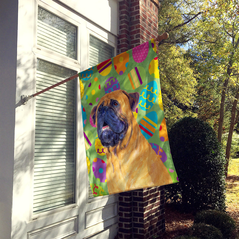 Mastiff Easter Eggtravaganza House Flag 28x40 Porch Sleeve Pole Decorative Outside Yard Banner Artwork Wall Hanging, Polyester