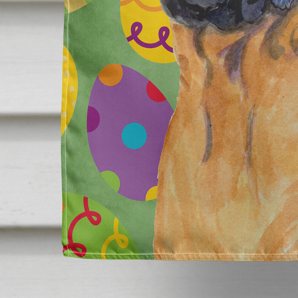 Mastiff Easter Eggtravaganza House Flag 28x40 Porch Sleeve Pole Decorative Outside Yard Banner Artwork Wall Hanging, Polyester