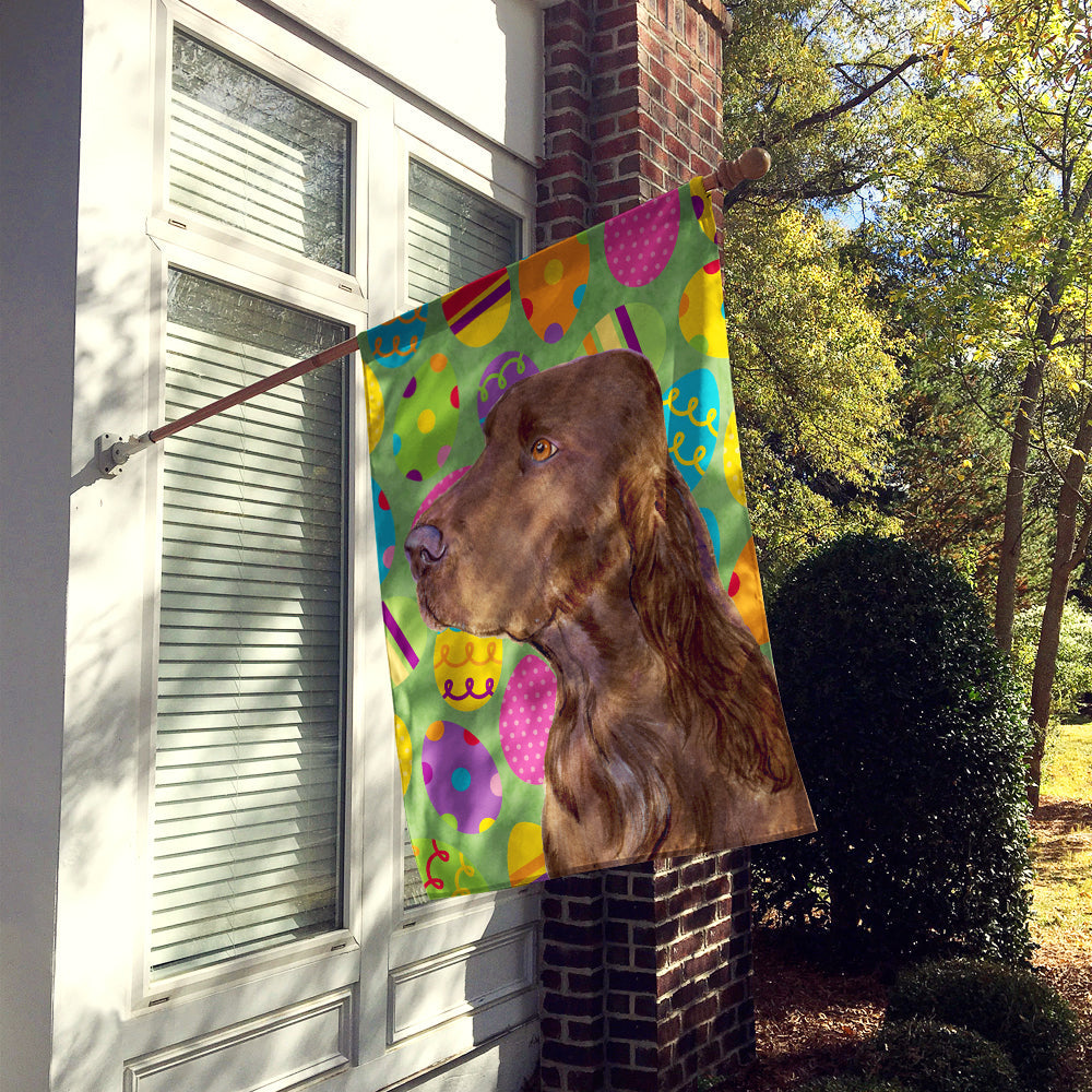 Field Spaniel Easter Eggtravaganza House Flag 28x40 Porch Sleeve Pole Decorative Outside Yard Banner Artwork Wall Hanging, Polyester