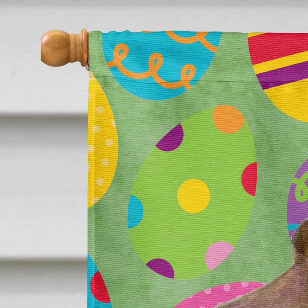 Field Spaniel Easter Eggtravaganza House Flag 28x40 Porch Sleeve Pole Decorative Outside Yard Banner Artwork Wall Hanging, Polyester