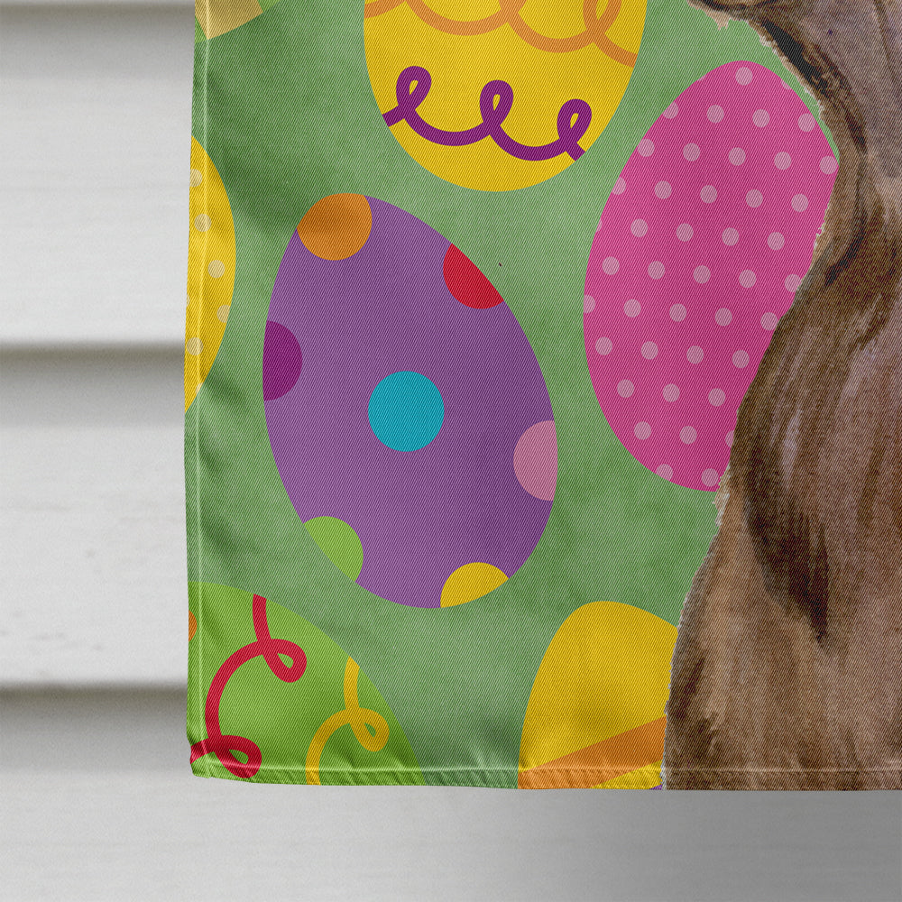 Field Spaniel Easter Eggtravaganza House Flag 28x40 Porch Sleeve Pole Decorative Outside Yard Banner Artwork Wall Hanging, Polyester