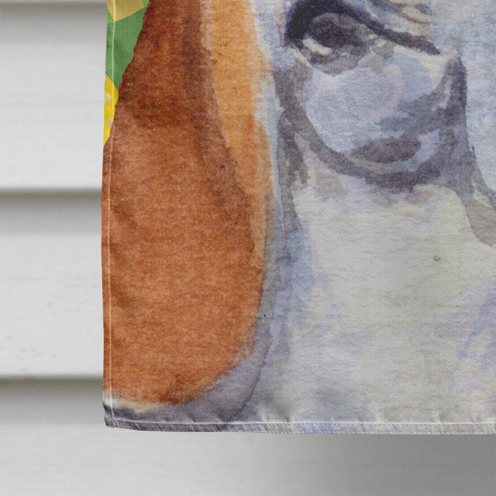 Basset Hound Easter Eggtravaganza House Flag 28x40 Porch Sleeve Pole Decorative Outside Yard Banner Artwork Wall Hanging, Polyester