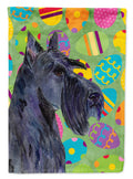 Scottish Terrier Easter Eggtravaganza House Flag 28x40 Porch Sleeve Pole Decorative Outside Yard Banner Artwork Wall Hanging, Polyester