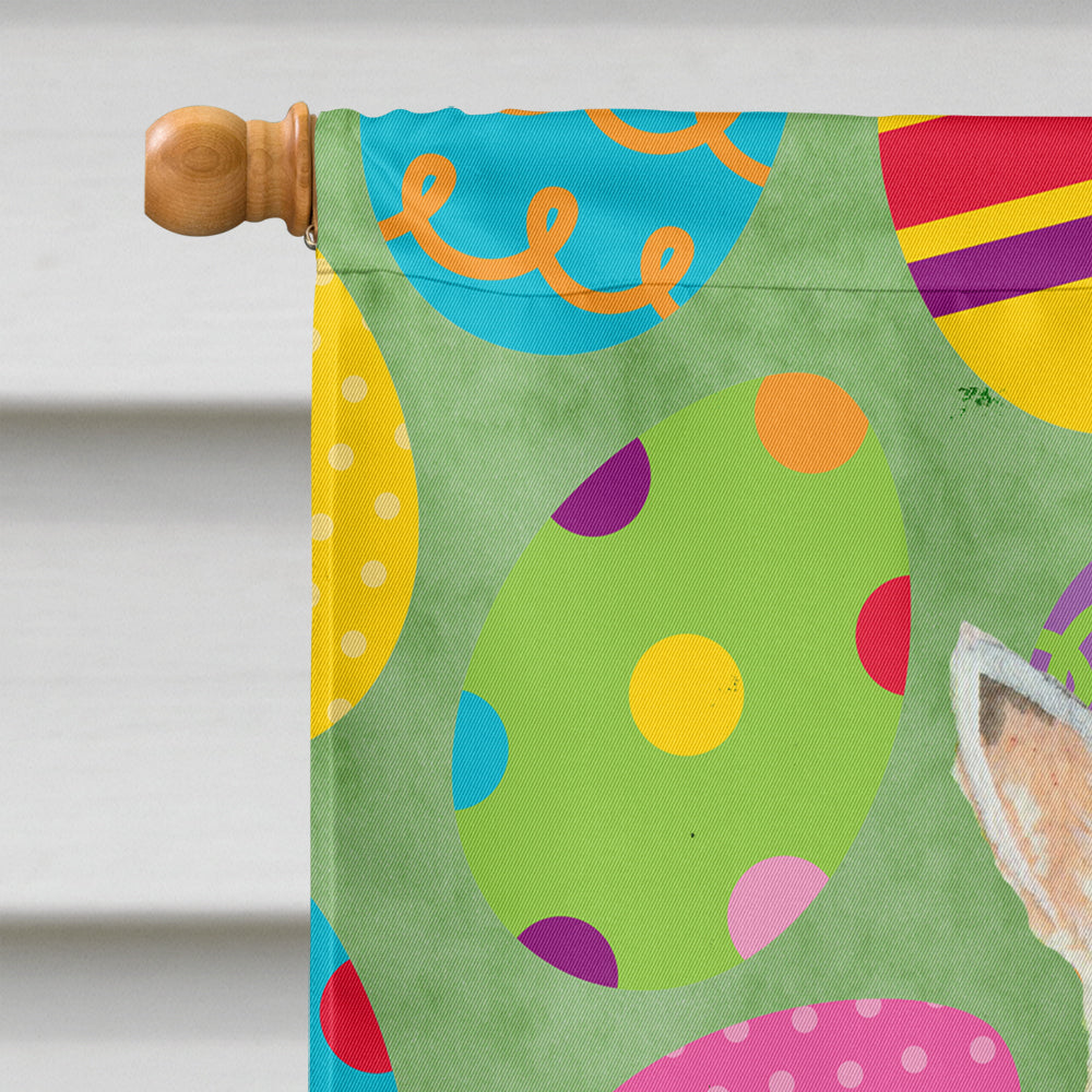 Scottish Terrier Easter Eggtravaganza House Flag 28x40 Porch Sleeve Pole Decorative Outside Yard Banner Artwork Wall Hanging, Polyester