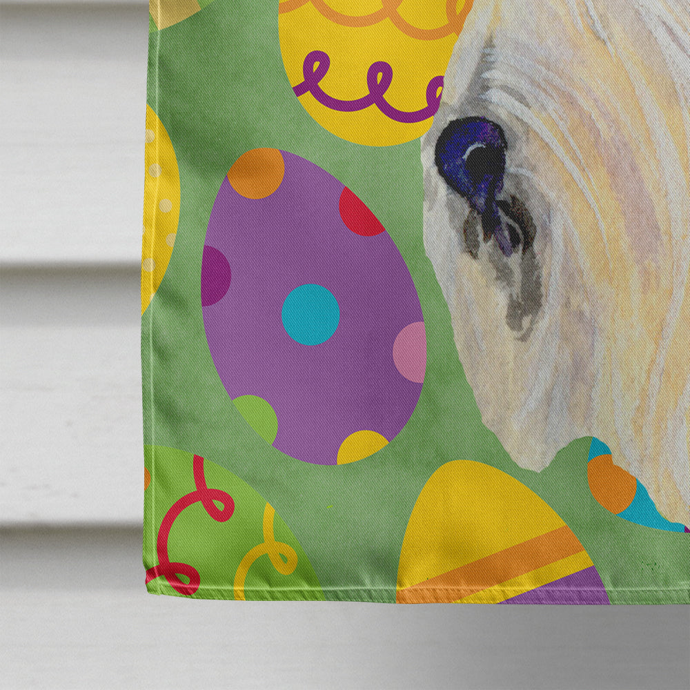 Scottish Terrier Easter Eggtravaganza House Flag 28x40 Porch Sleeve Pole Decorative Outside Yard Banner Artwork Wall Hanging, Polyester