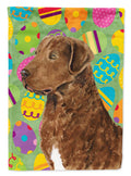 Chesapeake Bay Retriever Easter Eggtravaganza House Flag 28x40 Porch Sleeve Pole Decorative Outside Yard Banner Artwork Wall Hanging, Polyester