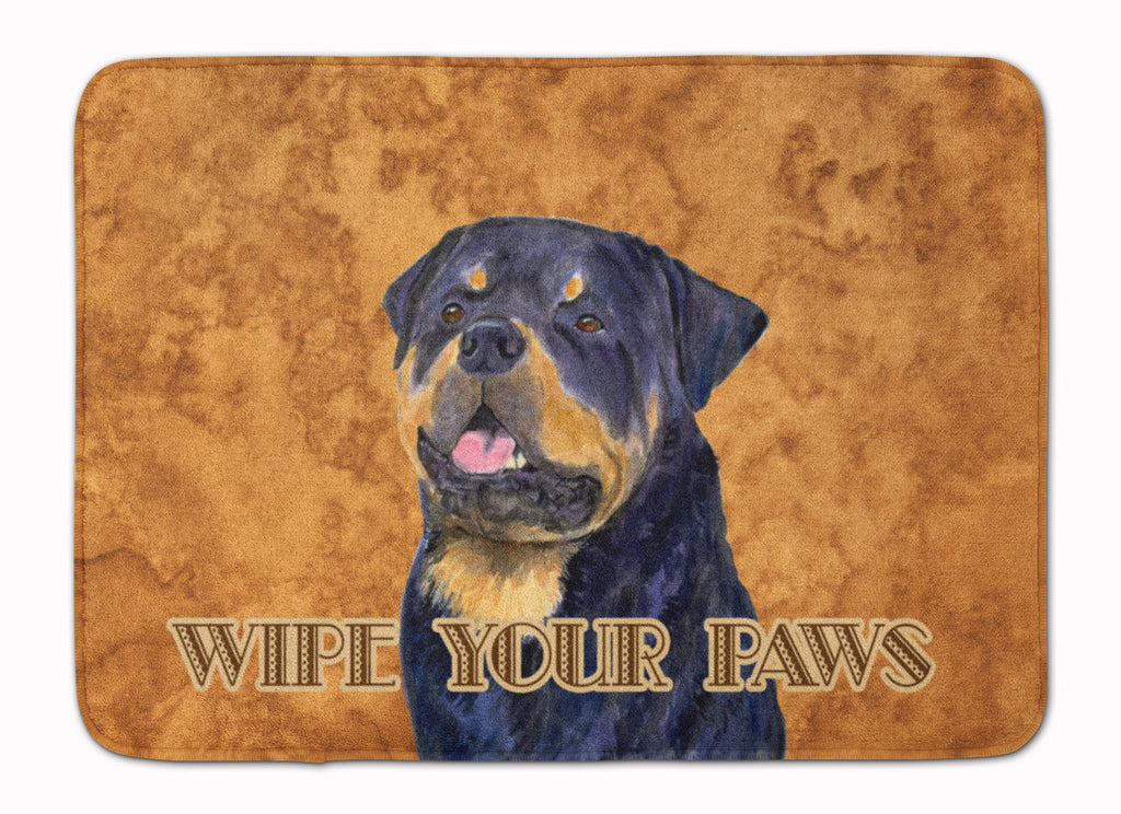 Rottweiler Wipe your Paws Memory Foam Kitchen Mat Machine Washable Anti-Fatigue Cushion Comfort Bath or Kitchen Rug